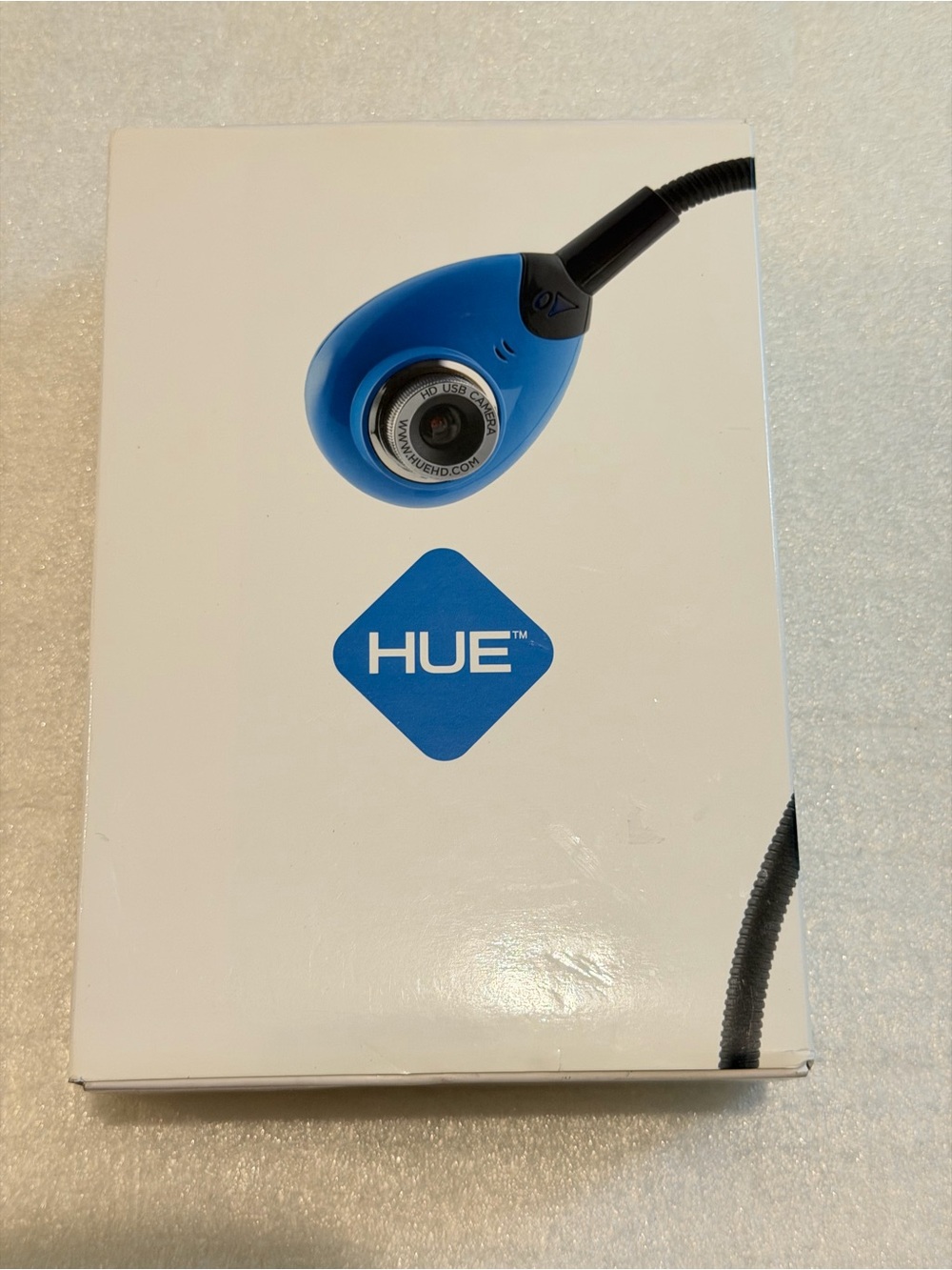 HUE USB Camera Blue Reading Light - Bright Blue with Black Neck NWOT